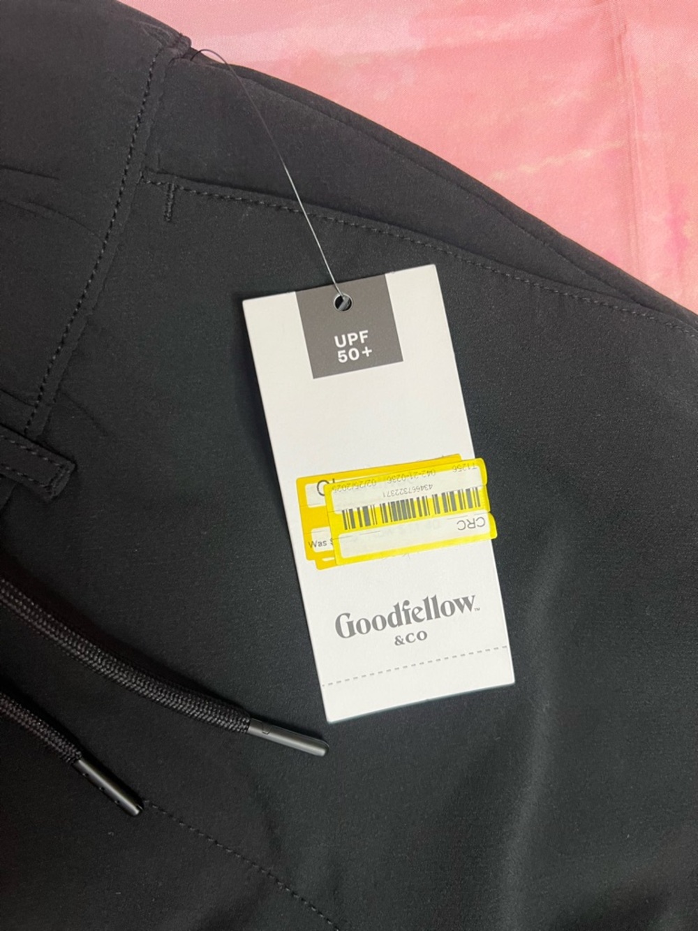 NWT Goodfellow & Co Men's Black Straight-Leg Tech Trouser Size XS - Picture 6 of 10